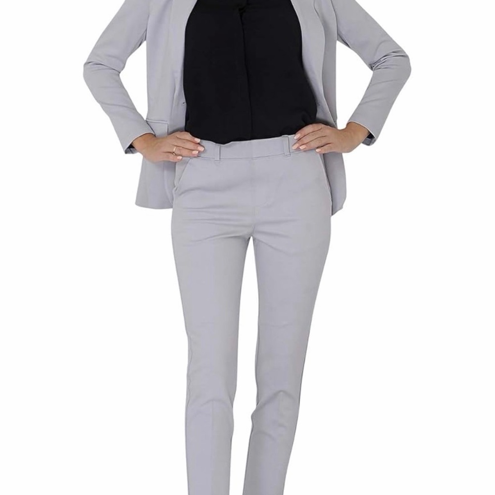 MARY CRAFTS Women's Gray Pantsuit Size 6